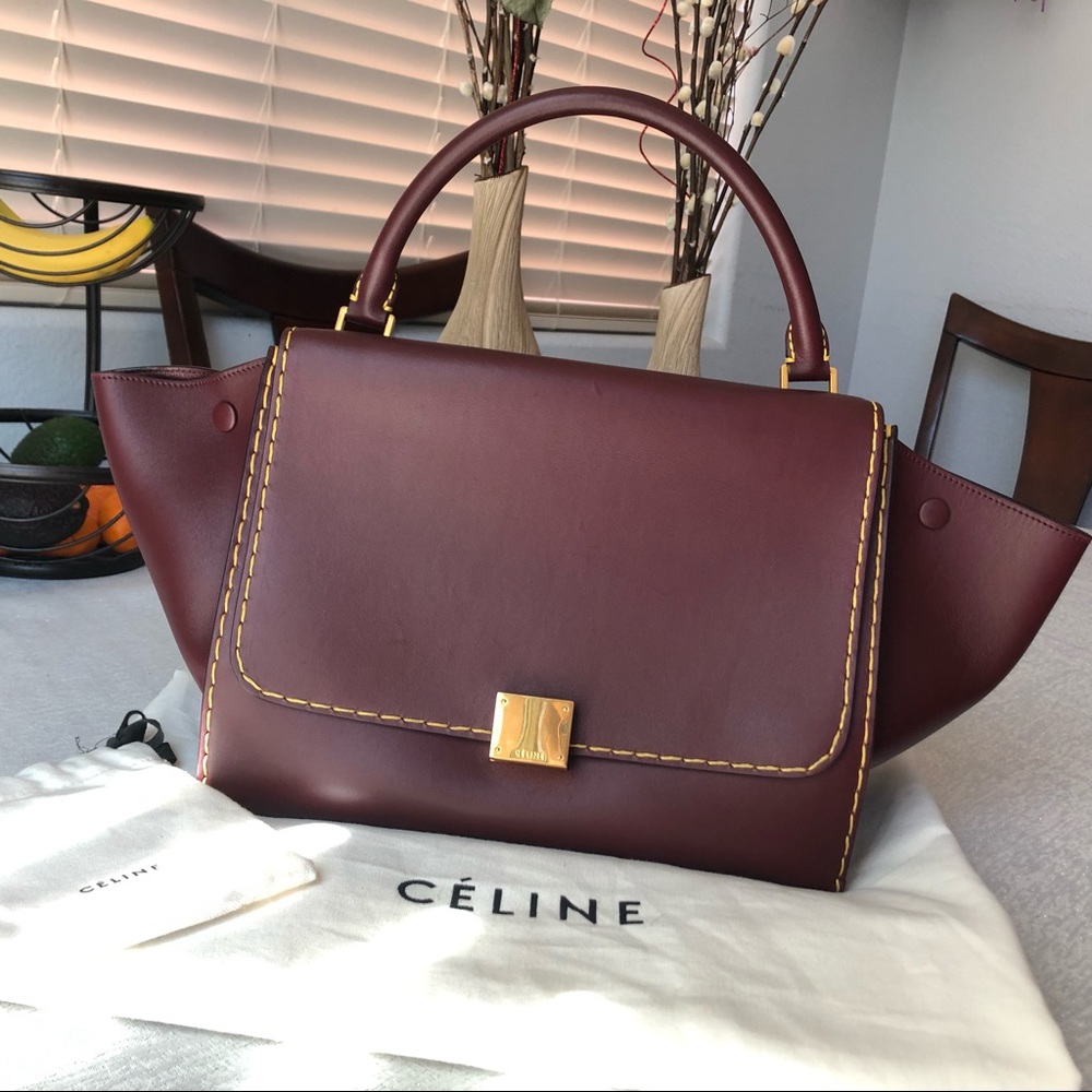 OFFER ME $950!!!!Celine Trapeze Burgundy